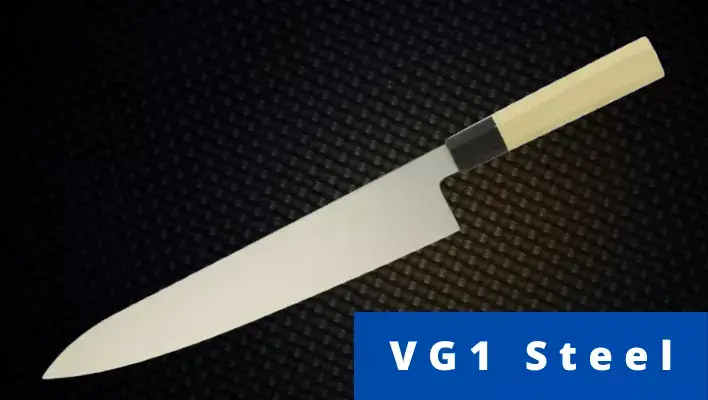 VG1 Steel knife with wood strong handle image