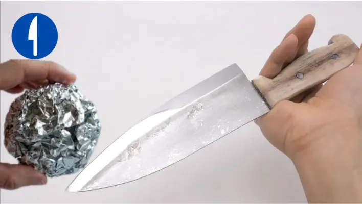 Foil  how to sharpen a knife without a sharpener