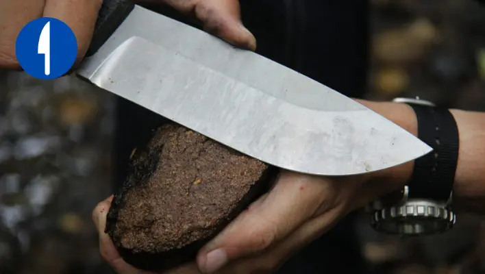 Round or Flat Rocks how to sharpen a knife without a sharpener